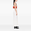 Secondhand Fendi Zucca Embossed Technical Fabric Chain Midi Baguette
