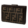 Fendi Zucca Canvas Bifold Kisslock Compact Wallet Secondhand
