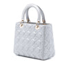 Secondhand Dior Medium Pearlescent Lambskin Cannage Lady Dior