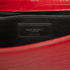 Secondhand Saint Laurent Small Croc Embossed Leather Monogram Kate Tassel Crossbody