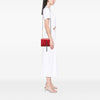 Secondhand Saint Laurent Small Croc Embossed Leather Monogram Kate Tassel Crossbody