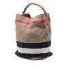 Burberry Medium Mega Check Canvas Ashby Bucket Bag Secondhand