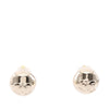 Chanel CC Gold Plated Round Earrings Secondhand
