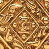 Chanel CC Gold Plated Diamond Brooch Secondhand