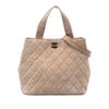 Chanel CC Quilted Suede Turnlock Satchel Secondhand