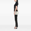 Secondhand Gucci Calfskin Frame Print Bamboo Top Handle Bag