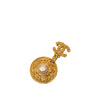 Secondhand Chanel CC Gold Plated Faux Pearl Medallion Brooch