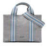 Loro Piana Canvas The Suitcase Stripe Tote Secondhand