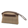 Burberry Vintage Check Canvas Wristlet Clutch Secondhand