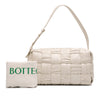 Bottega Veneta Calfskin Intreccio Plisse Cassette Shoulder Bag Secondhand