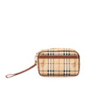 Burberry Haymarket Check Coated Canvas Clutch Secondhand
