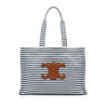 Celine Large Canvas Triomphe Striped Cabas Thais Tote Secondhand