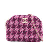 Chanel Mini CC Quilted Tweed Clutch With Chain Secondhand