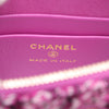 Secondhand Chanel Mini CC Quilted Tweed Clutch With Chain