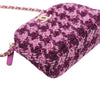Secondhand Chanel Mini CC Quilted Tweed Clutch With Chain