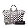 Secondhand Chanel Printed Canvas Gingham Weekender Tote