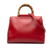 Gucci Medium Calfskin Bamboo Nymphaea Satchel Secondhand