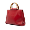 Gucci Medium Calfskin Bamboo Nymphaea Satchel Secondhand