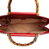 Gucci Medium Calfskin Bamboo Nymphaea Satchel Secondhand