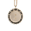 Secondhand Chanel CC Gold Plated Denim Leather Woven Chain Round Pendant Necklace