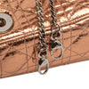 Dior Mini Metallic Crinkled Calfskin Cannage Lady Dior Secondhand