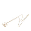 Chanel CC Gold Plated Quilted Pendant Necklace Secondhand