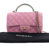 Chanel Mini Rectangular Bicolor Quilted Lambskin Top Handle Flap Secondhand