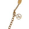 Louis Vuitton Gold Plated Locky Pendant Necklace Secondhand