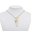 Louis Vuitton Gold Plated Locky Pendant Necklace Secondhand