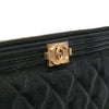 Chanel Large Lambskin Boy O Case Clutch Secondhand