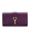 Secondhand Saint Laurent Textured Leather Chyc Ligne Clutch