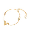 Louis Vuitton Gold Plated Essential V Bracelet Secondhand