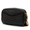 Saint Laurent Mini Grain de Poudre Chevron Monogram Lou Camera Bag Secondhand