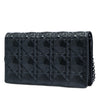 Dior Calfskin Cannage Diamond Lady Dior Wallet On Chain Secondhand