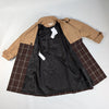Marni Checkered Two-Tone Trench Coat, Size 38 Secondhand