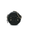 Chanel Caviar CC Filigree Round Clutch with Chain Secondhand