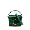 Chloé Mini Croc Embossed Calfskin C Satchel Secondhand