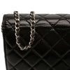 Chanel CC Quilted Crinkled Patent Wallet On Chain Secondhand