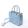 Prada Galleria Saffiano Lux Leather 2Way Handbag in Blue Secondhand