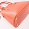 Prada Saffiano Vernice Dome Leather 2Way Handbag in Begonia BL0909 Secondhand