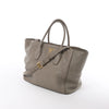 Secondhand Prada Vitello Daino Leather 2Way Handbag in Gray