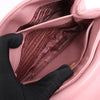 Prada Spectrum Small Leather Chain Shoulder Bag in Pink Secondhand