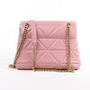 Prada Spectrum Small Leather Chain Shoulder Bag in Pink Secondhand