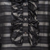 Secondhand Valentino Miss V Ruffled Silk Top - '90s