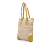 Prada Vitello Trimmed Canvas Canapa Tote Secondhand