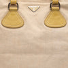 Prada Vitello Trimmed Canvas Canapa Tote Secondhand