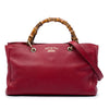 Gucci Medium Calfskin Bamboo Shopper Satchel Secondhand