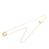 Dior Gold Plated Oblique Strass Necklace Secondhand