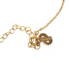 Dior Gold Plated Oblique Strass Necklace Secondhand