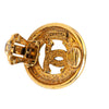 Chanel CC Gold Plated Round Clip On Earrings Secondhand
